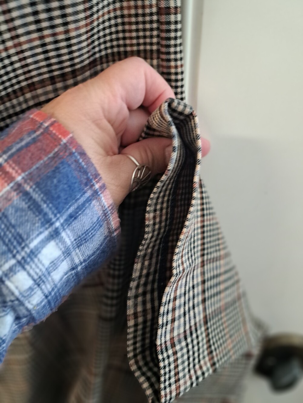 NEW DIRECTIONS Plaid Pants - Tan/Black - Picture 8 of 8